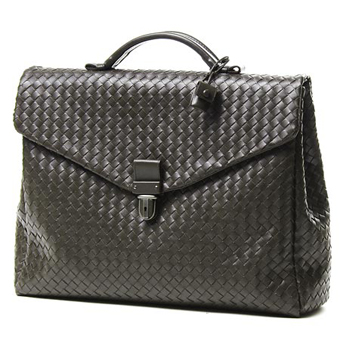 BOTTEGA VENETA ボッテガヴェネタ バッグ レプリカ 122139 v4651 2040 レザーブリーフケース コーヒーブラウン メンズ